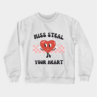 "Miss Steal", a cartoon character with blinking eyes Crewneck Sweatshirt